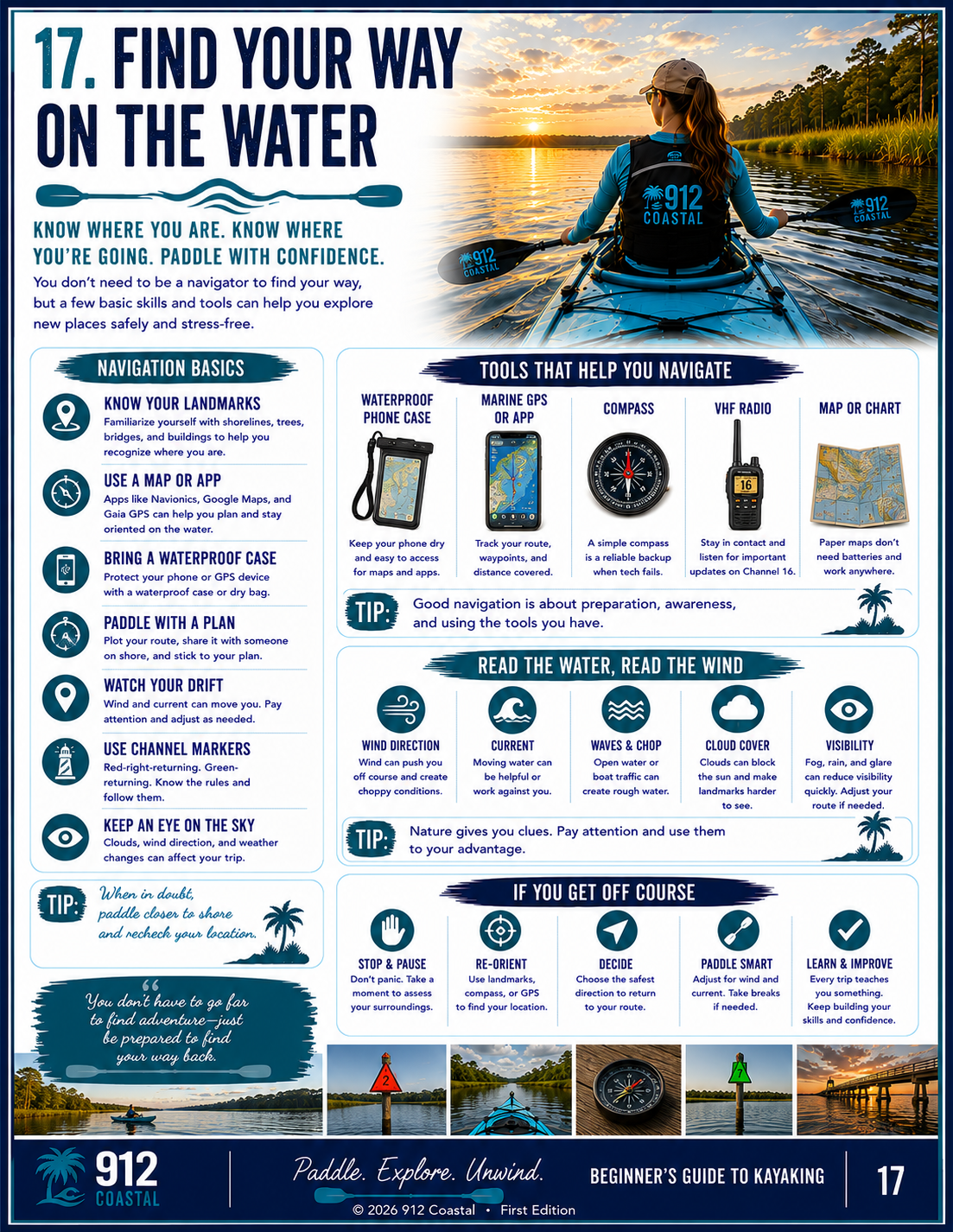 Beginner's Guide to Kayaking | 24-Page Digital PDF | Safety, Gear, Paddling Tips & Kayak Fishing | 912 Coastaligital product